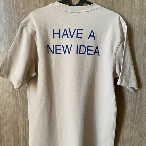 Zara men's T-shirt like new, 100% cotton, beige, small