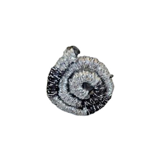 Ring round silver and black strap