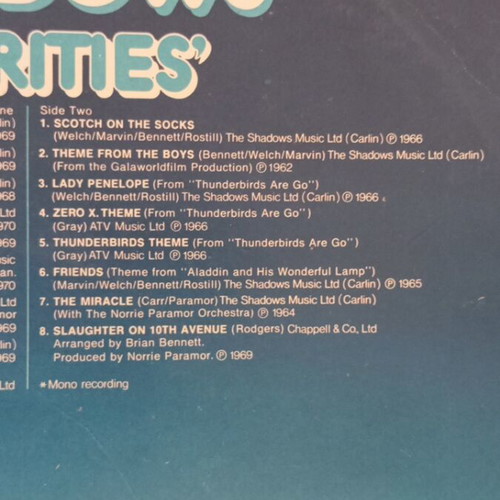 Vinyl Rarities The Shadows used