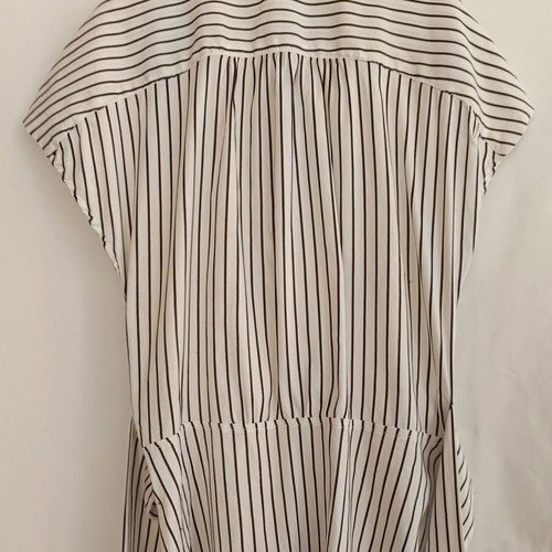 ZARA Striped Shirt With Waist Belt Like New