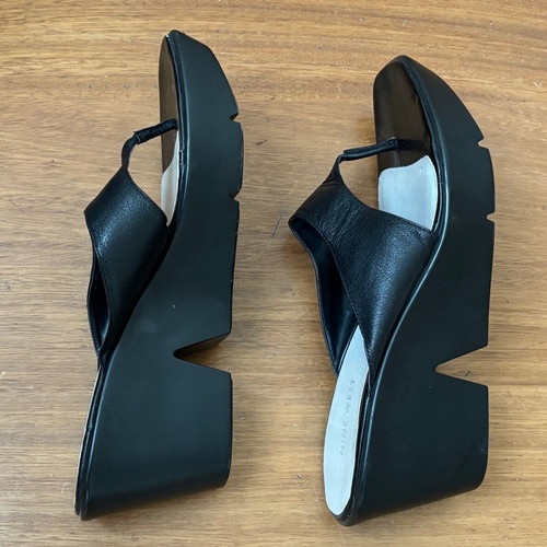 Nine West platform sandals like new, leather, size 40.5