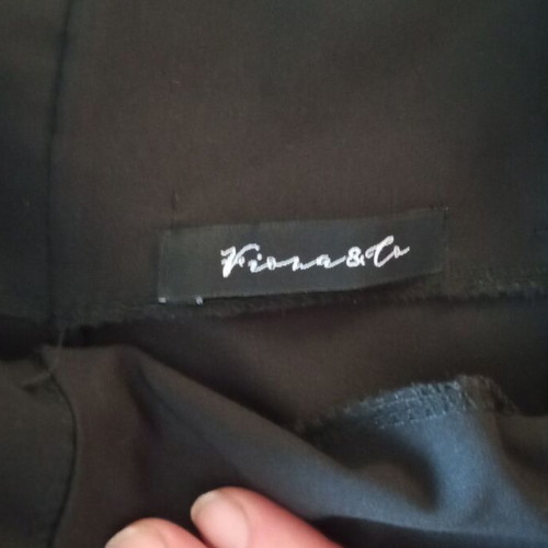 High-waisted office pants, black, size XL fitting Large