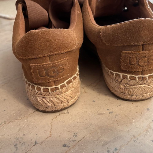 Ugg Suede Espadrille Sneakers Camel Size 36.5 Like New