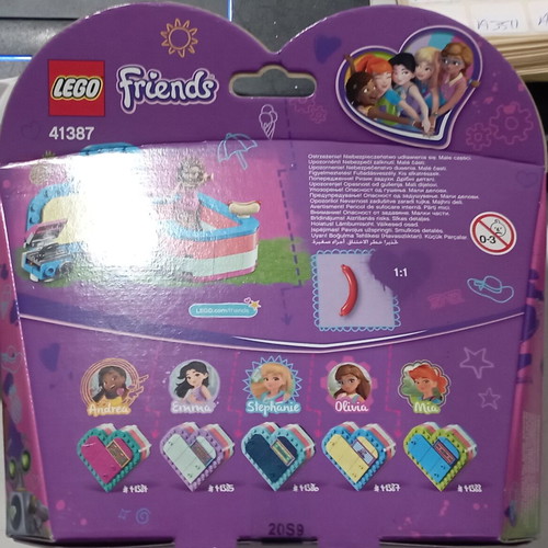 Lego Friends Olivia’s Summer Heart Box 41387 New