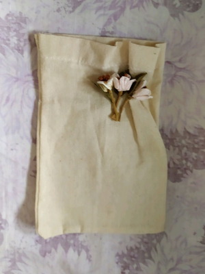 Fabric pouch like new, 18x12 cm