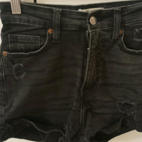 H&M shorts used, high waist, black, XS