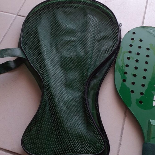 Heineken wooden rackets with plastic case like new