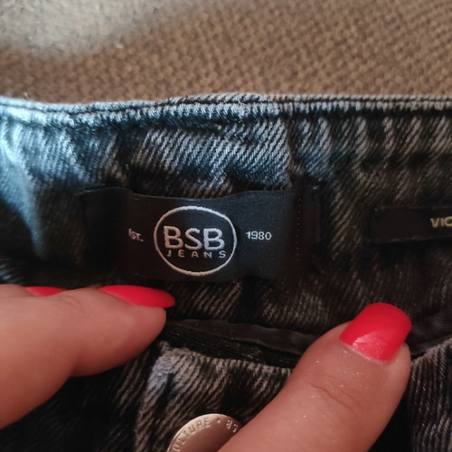 BSB jeans used, size medium, black with studs