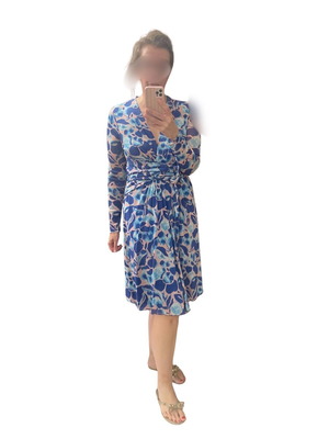 Dvf midi wrap around φόρεμα σαν καινούργιο, πολύχρωμο, μέγεθος L