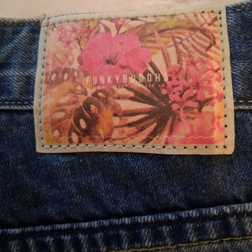 Funky Buddha jean shorts, blue, size XS