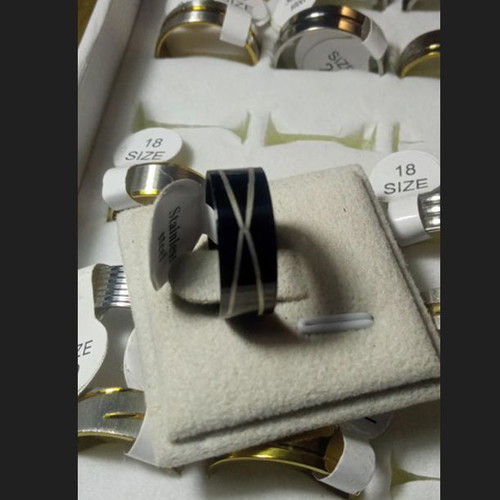 Women's ring new, durable stainless steel, size 17