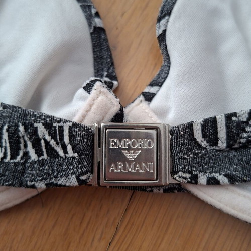 Emporio Armani Vintage Bikini Set like new, all-over logo print, 2008