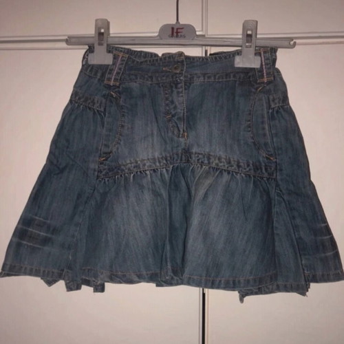 Idexe denim skirt with elastic waist, blue, size 134 cm