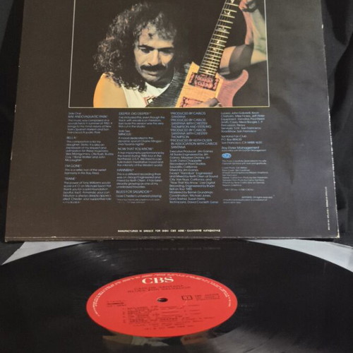 Carlos Santana Blues for Salvador vinyl used