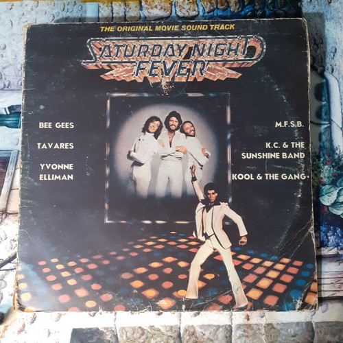 Saturday Night Fever vinyl record used, 1977 soundtrack