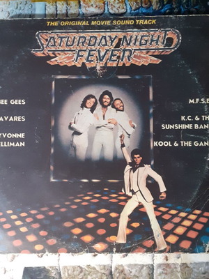 Saturday Night Fever vinyl record used, 1977 soundtrack