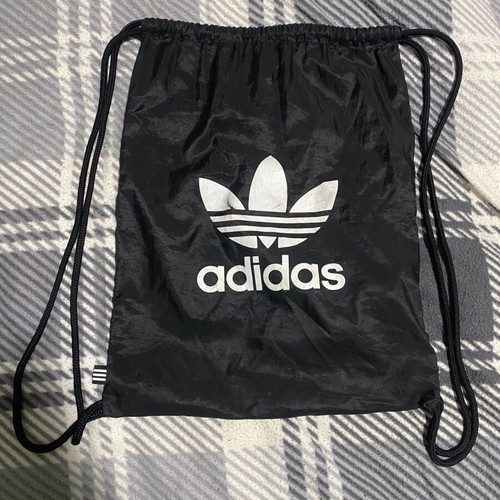 Adidas bag used, black with external zip pocket