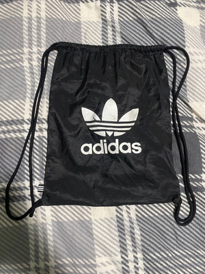 Adidas bag used, black with external zip pocket