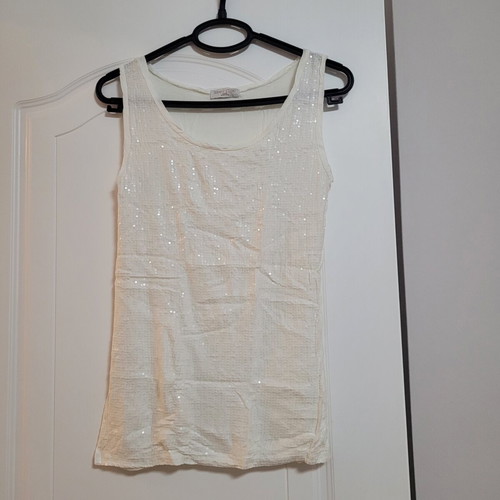 White blouse with subtle sequins, Sunny Studio Paris, medium