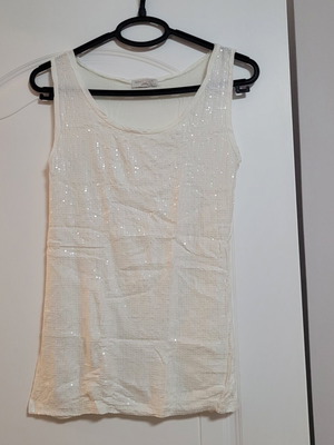 White blouse with subtle sequins, Sunny Studio Paris, medium
