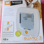 Plastic Pet Door with Entry Control, New