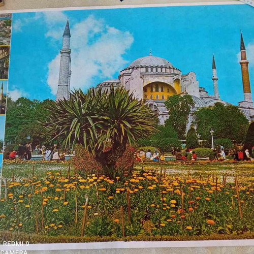 Hagia Sophia poster used, large 70x50 cm Turkish origin