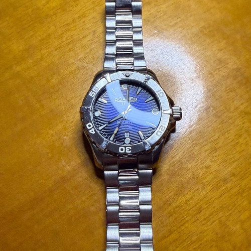 Roamer Deep Sea 200 watch with silver stainless steel bracelet like new