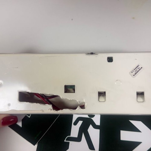 Emergency exit safety light like new with stickers