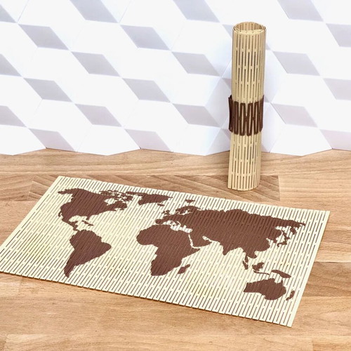 Foldable world map new for easy transport