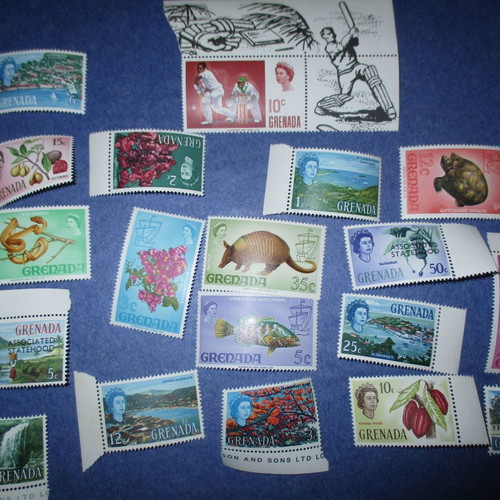 Grenada lot of 19 unused stamps MNH