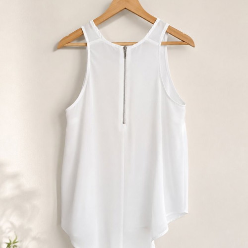 Billy Sabbado white sleeveless blouse size S/38 like new