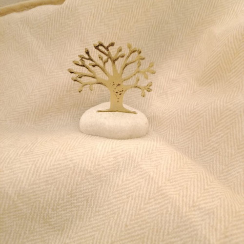Decorative Tree of Life on White Natural Stone like new
