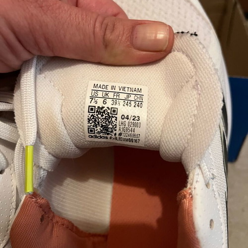 Adidas Padel Shoes like new, size 39.5, white