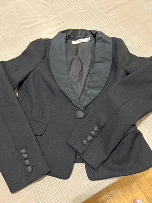Nice Things Black Short Jacket With One Button Size S