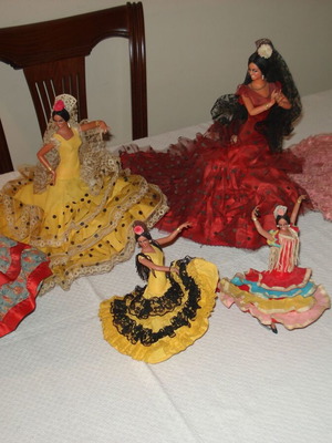 Spaniola dolls used, pack of 6 pieces