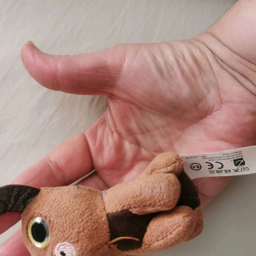Ty small plush bull like new, height 0.9 cm