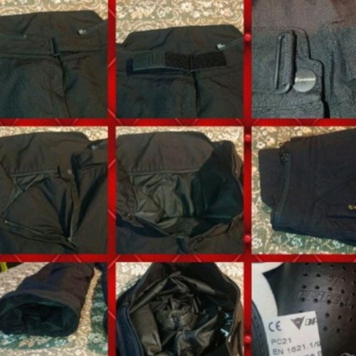 Dainese women's motorcycle pants like new with D-Dry membrane and protectors