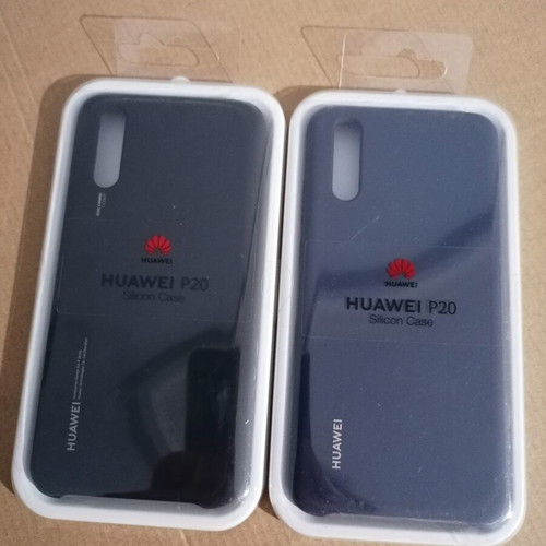 Huawei P20 Silicone Cases new, pack of 2, black and dark blue