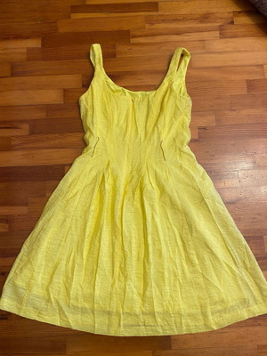 Nine West dress yellow small like new