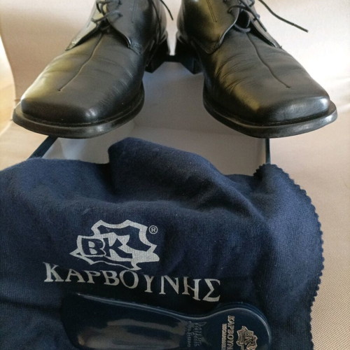 Men's leather shoes like new, black, size 42
