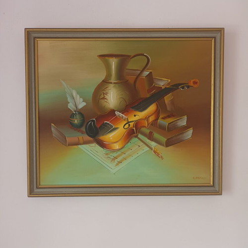 Oil painting used, framed 67x57 cm