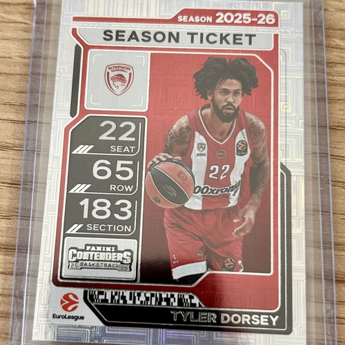 Tyler Dorsey Olympiacos Panini Euroleague 2025-26 card