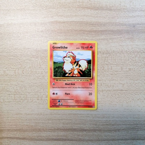 Growlithe Pokémon Card Evolutions 2016 Near Mint