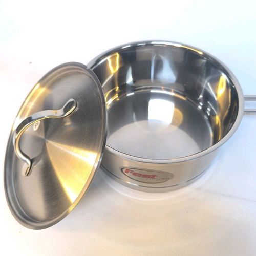 Fest 18/10 stainless steel saucepan with lid new