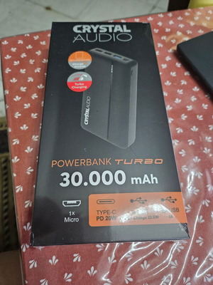 Powerbank Dual  Crystal Audio PBK6K 30.000mAh