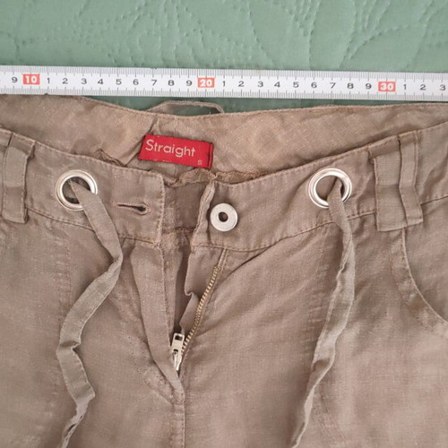Linen pants Small gray Straight brand like new