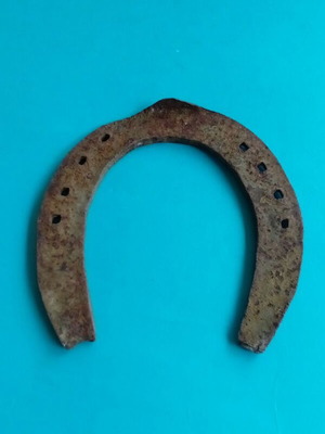 Very old horse horseshoe used