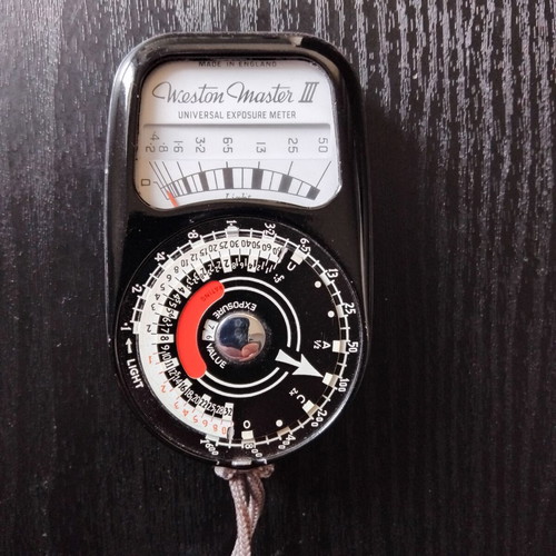 Weston Master III vintage exposure meter used, made in England