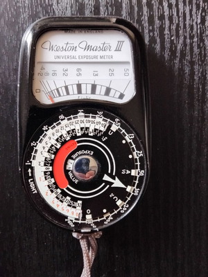 Weston Master III vintage exposure meter used, made in England