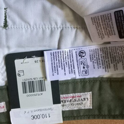 Levi's wide pants new, green, size M
